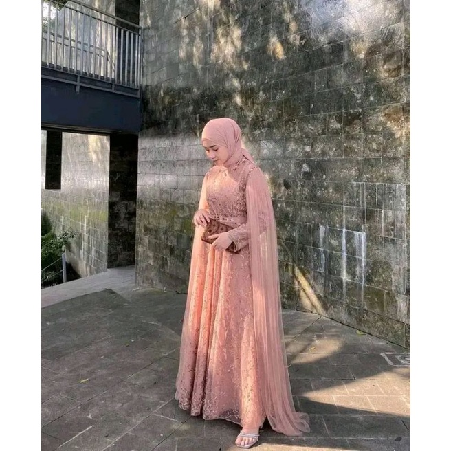 GAMIS FULL TILE PREMIUM TERBARU| PAYET + BELT + SELENDANG 2 LEPAS PASANG