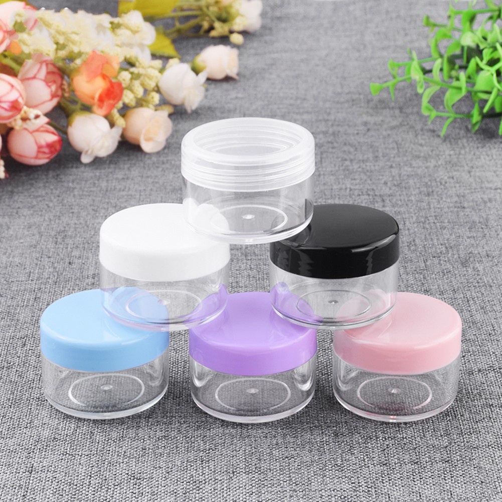 Kotak Kemasan Kosong Bahan Plastik Ukuran 10g / 20g Untuk Kosmetik Eyeshadow Lip Balm