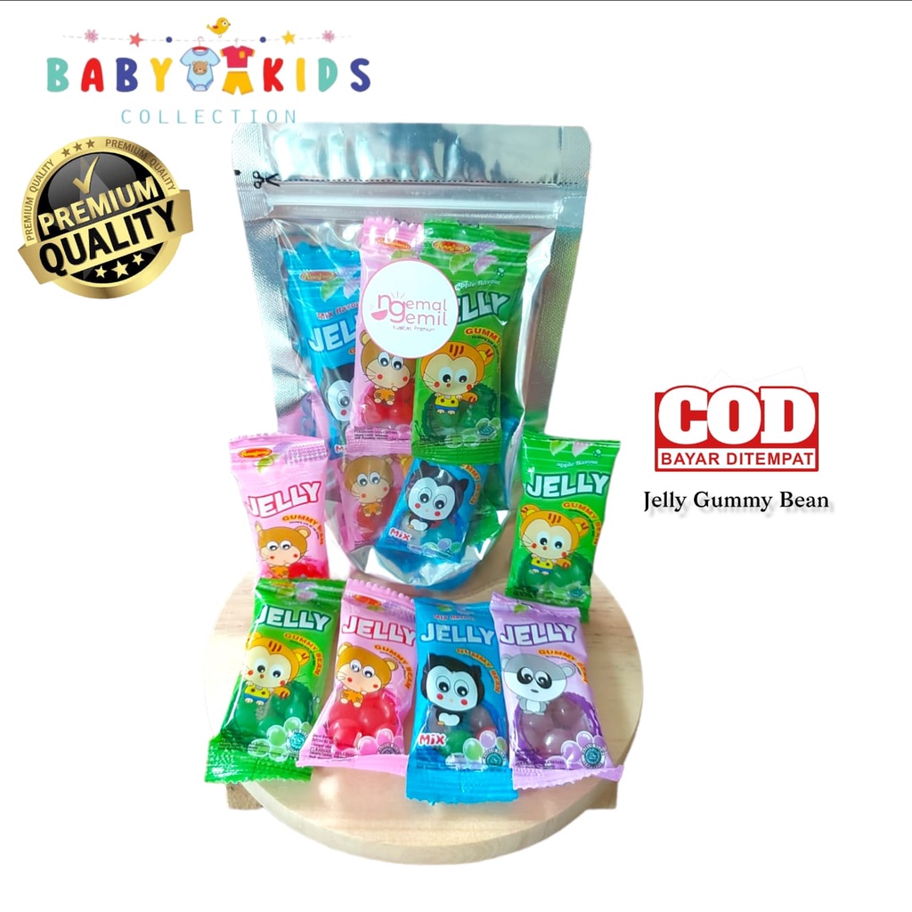 

Jelly Gummy Bean Mix Fruit Flavour | Kembang Gula Rasa Buah Kualitas Premium