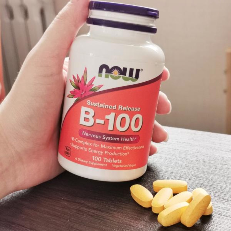 Now Food Sustained Release B 100 Complex 100 tab Jaga Sistim Syaraf ORI USA