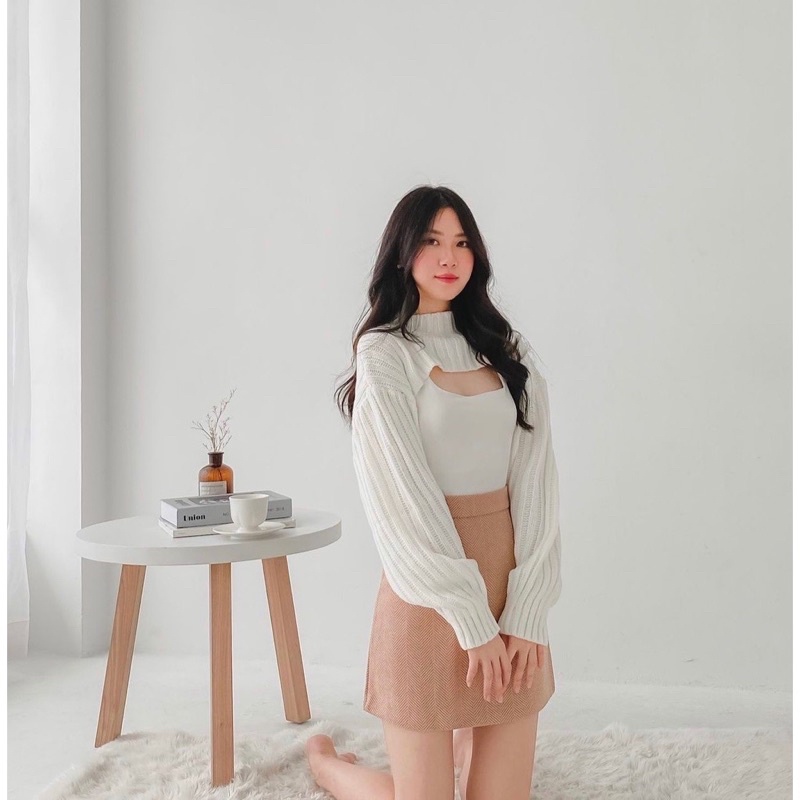 Youra Crop Sweater RAJUT Premium