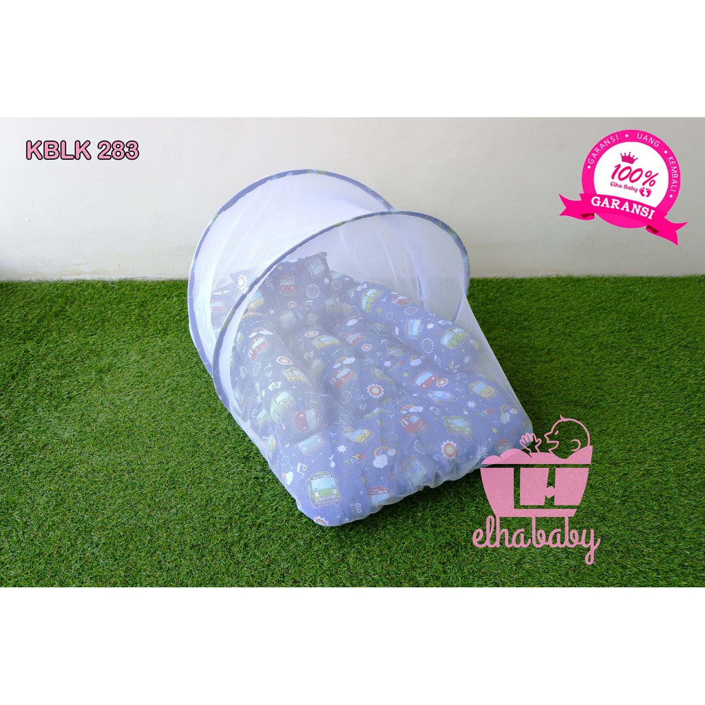 AMAN KUAT EMPUK kasur bayi karakter / kasur bayi / kelambu / kasur lipat / tempat tidur bayi kelambu