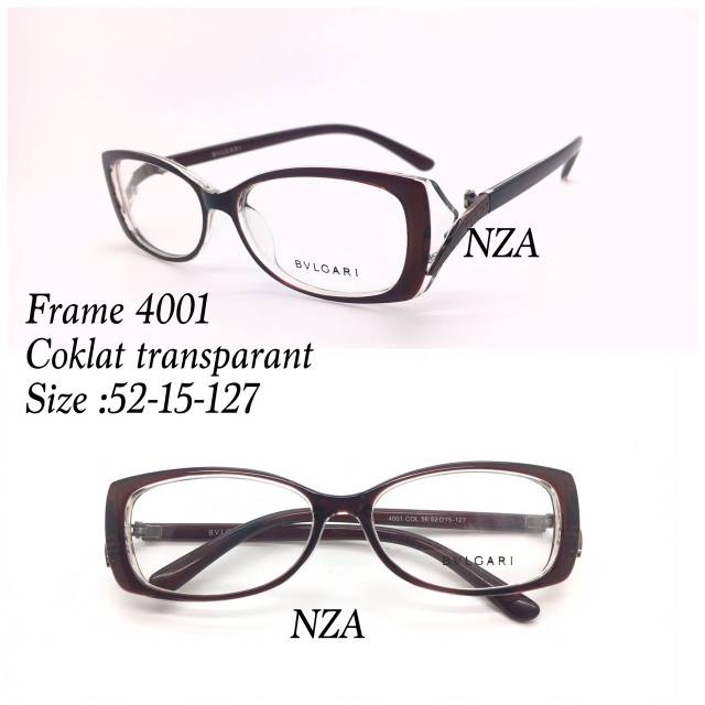 Frame Kacamata Wanita, Kaca mata Anti Radiasi, Kacamata Minus, Kaca mata New 4001, Kacamata Fashion