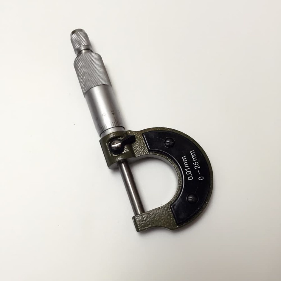 Micrometer 0-25mm 0.001mm - Silver Black