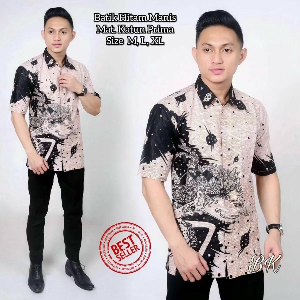 Kemeja Batik Lengan Pendek Hits l Kemeja Batik Kekinian l Kemeja Batik Kondangan Termurah