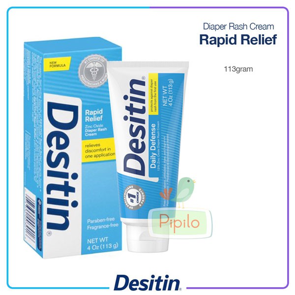 Desitin Diaper Rash Cream - Rapid Relief / Krim Ruam Popok