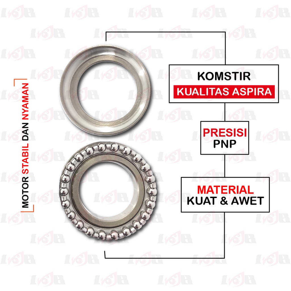 Aspira Komstir Satria FU 150 Bearing Laher Mangkuk Stang Assy Comstir Motor Sepasang