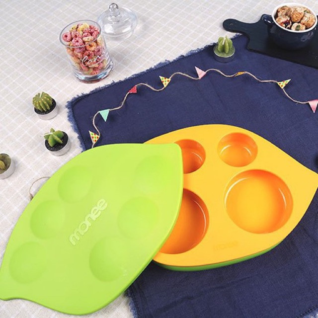 MONEE Kids Silicone Food Plate &amp; Cover Food Plate (Dijual Terpisah)