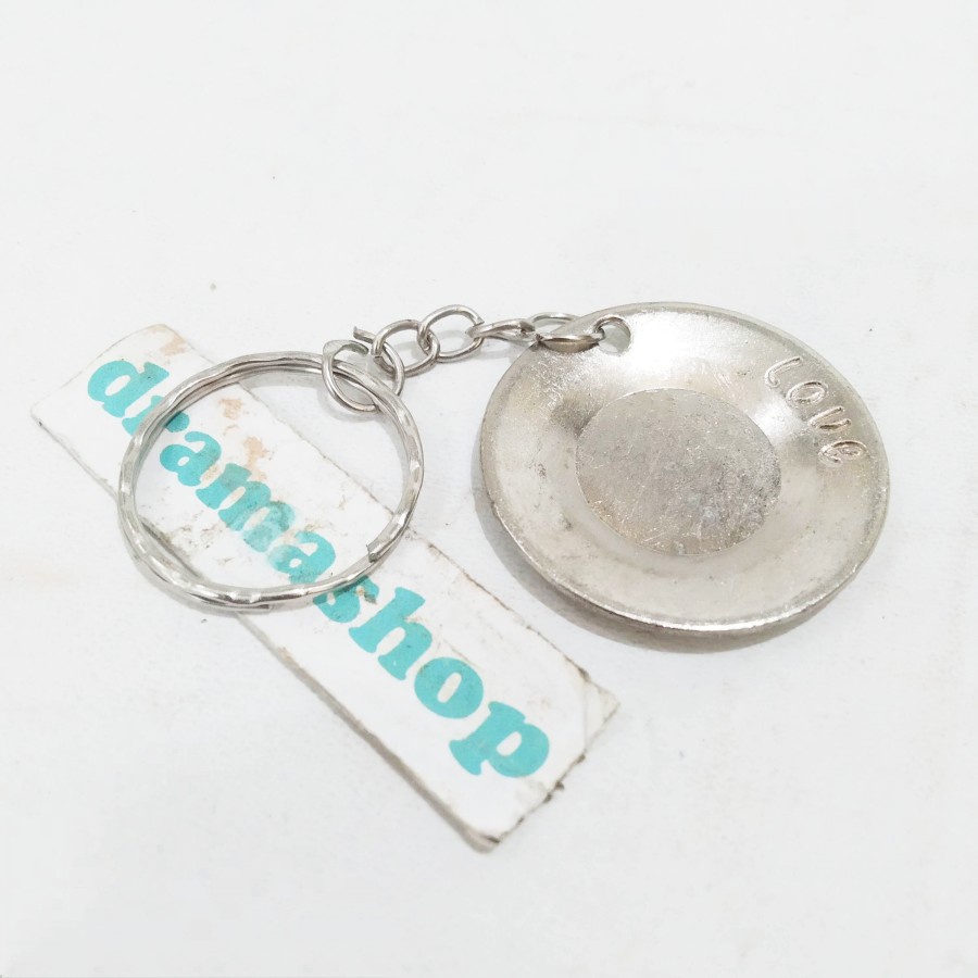 Key Chain Gantungan Kunci Ganci perkakas rumah tangga piring bulat dramashop