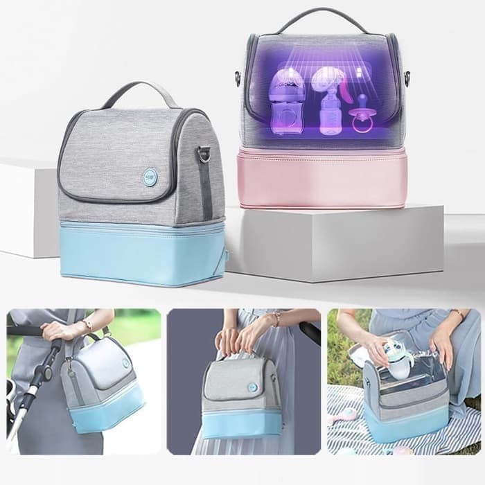 59S UVC LED Sterilizing Mommy Bag Tas Strerilizer Portable Pompa Asi UV