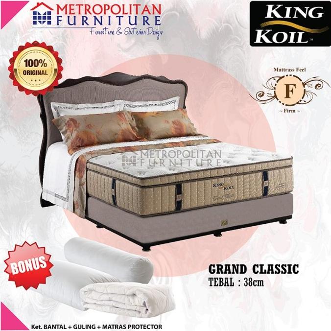 SPRINGBED KING KOIL GRAND CLASSIC FULL SET KASUR SPRING BED MATRAS DG61464EZ