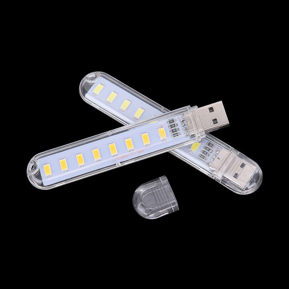 Lampu Malam 8 Led Hemat Energi Dengan Port Usb