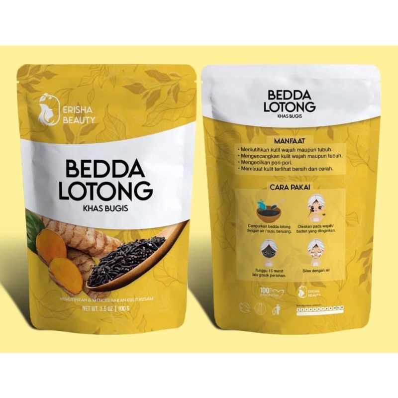 LULUR BEDDA LOTONG ERISHA BEAUTY / LULUR REMPAH / LULUR BEDA LOTONG