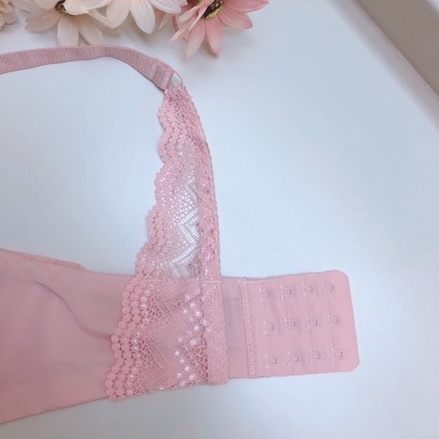 Bra Set (K-BS24) Seamless Fashion Bra + CD tanpa kawat busa push up tangan