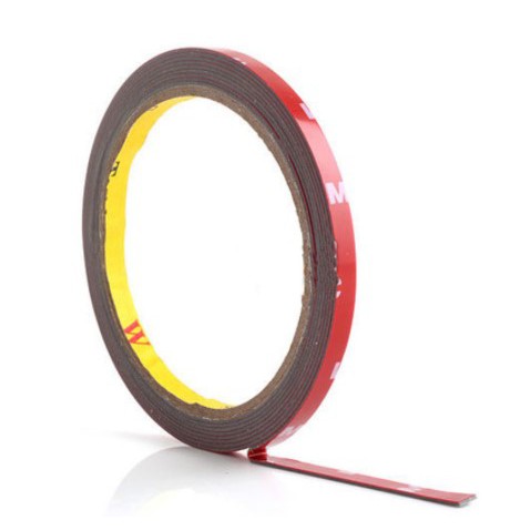 [ISOLASI] - JETTING Selotip Double Tape Acrylic 3m x 8mm - SC-3M - Red