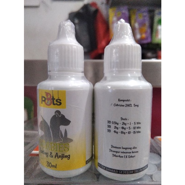 P3ts Scabies 30ml Obat Scabies Kucing Anjing