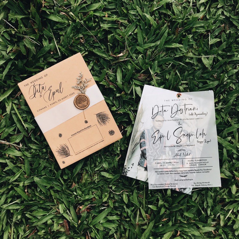 Undangan Rustic photo kalkir