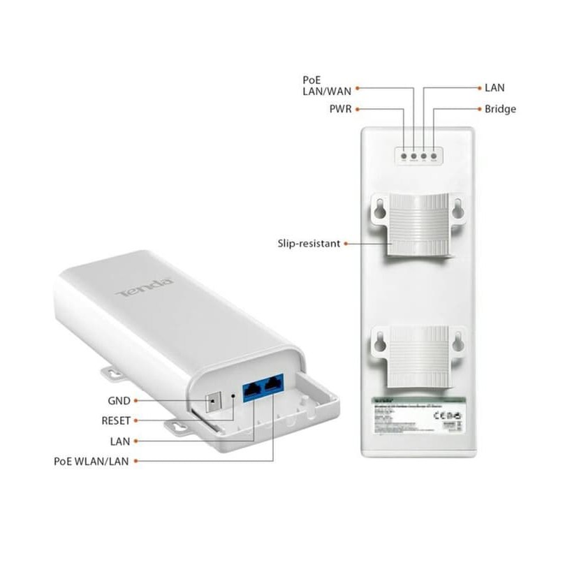 Modem Tenda O3 5KM Outdoor AP Access Point To Point 2.4Ghz 150Mbps