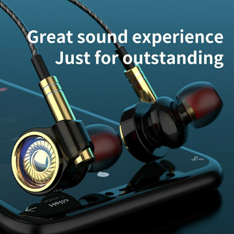 QKZ SK6 earphone Sport Heavy BASS stereo music telfon headset dengan mic original