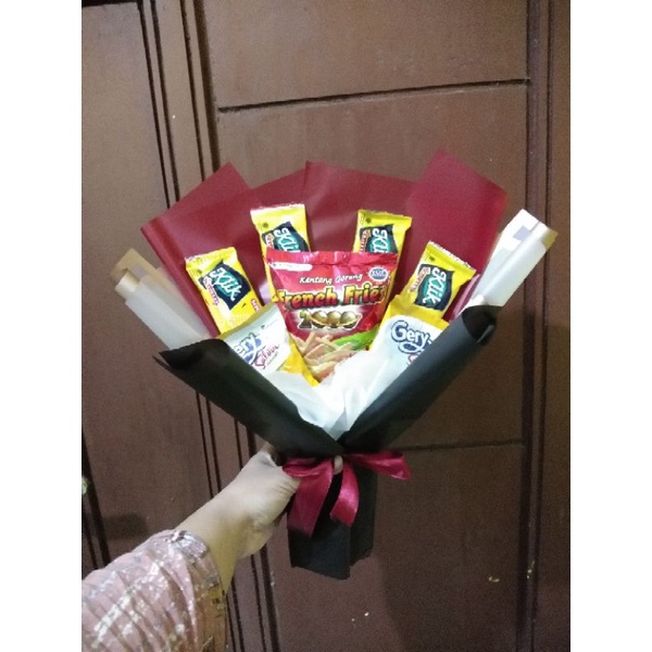 

bouquet snack ekonomis/buket snack murah