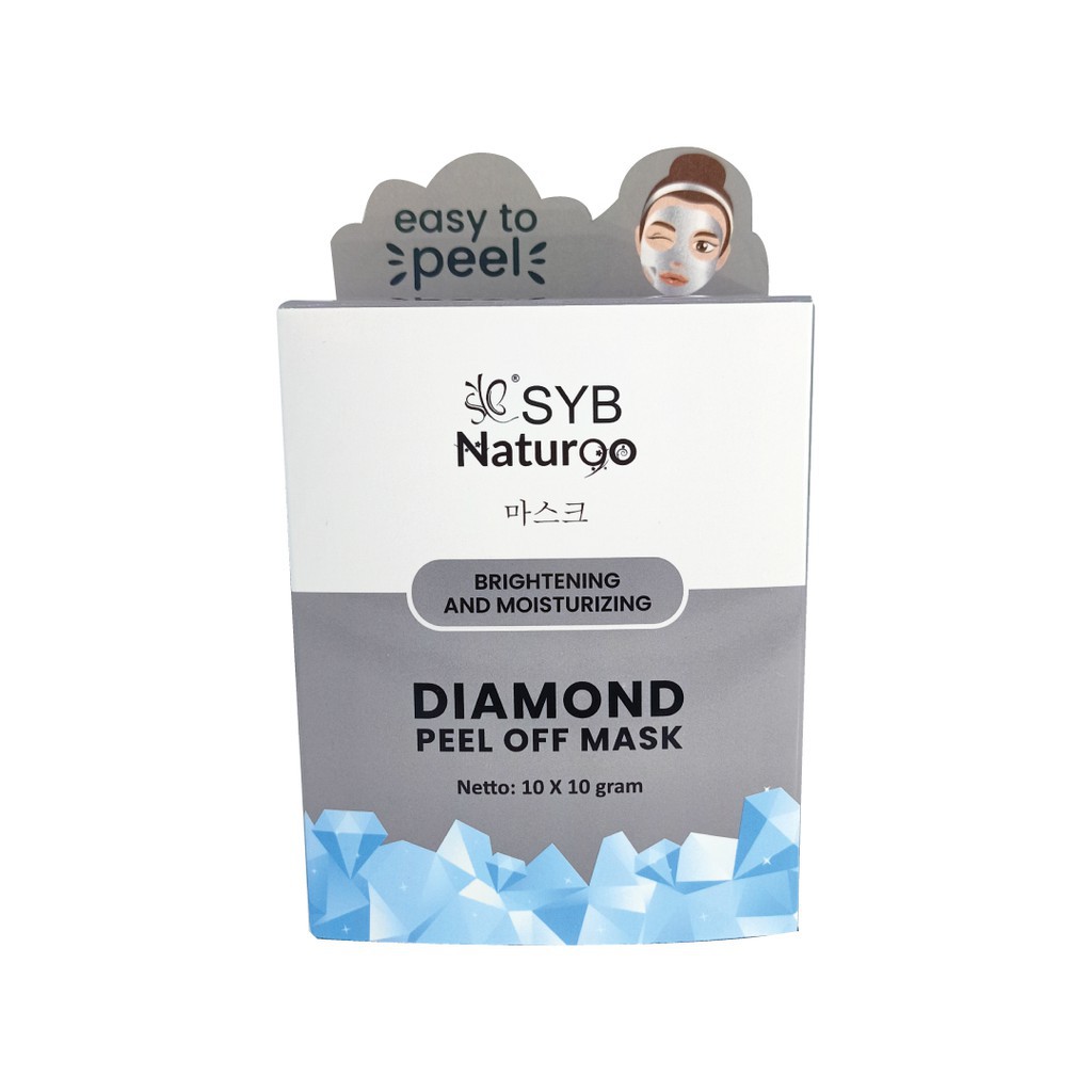 Peel off Syb Naturgo Natur90 /Mask Gold Milk Charcoal Diamond masker