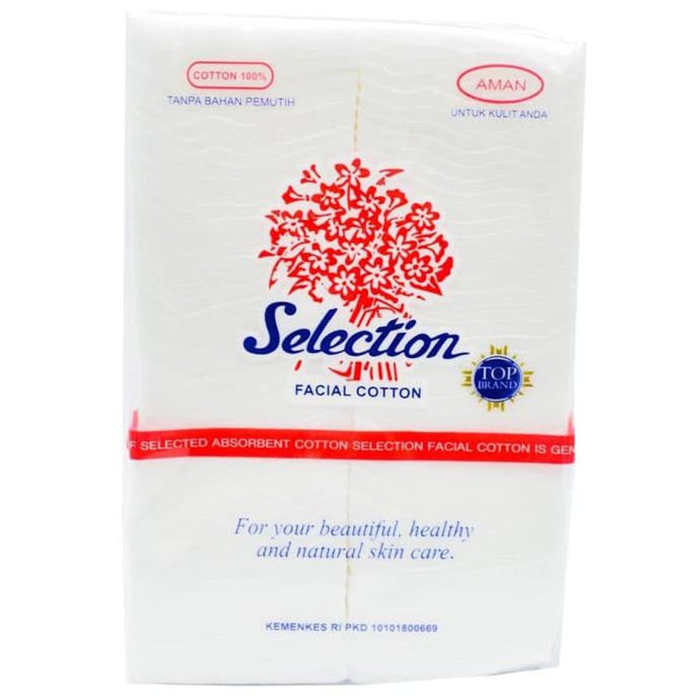 (50gr) Selection Kapas Wajah Medium Size Kecil 50gr Facial Cotton Pembersih wajah Make Up