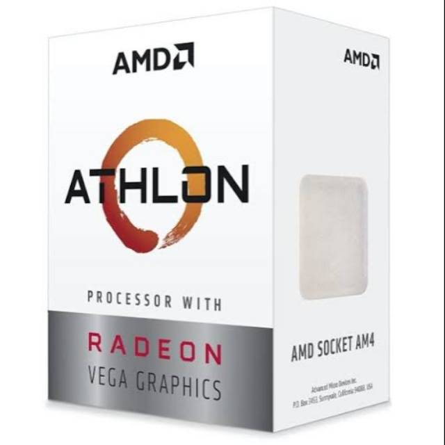 Processor AMD ATHLON 3000GE AM4 3.5Ghz RADEON VEGA GRAPHICS