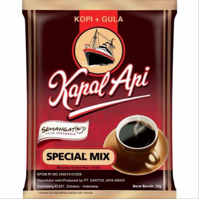 

Kapal Api Spesial MIX 1RENTENG isi 10sachet x 25gr