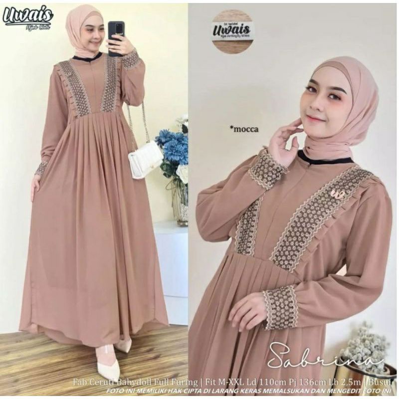 GAMIS SABRINA BY UWAIS//GAMIS CERUTY BABYDOLL SUPER JUMBO RENDA REMPEL DADA//GAMIS CERUTY BUSUI//GAM