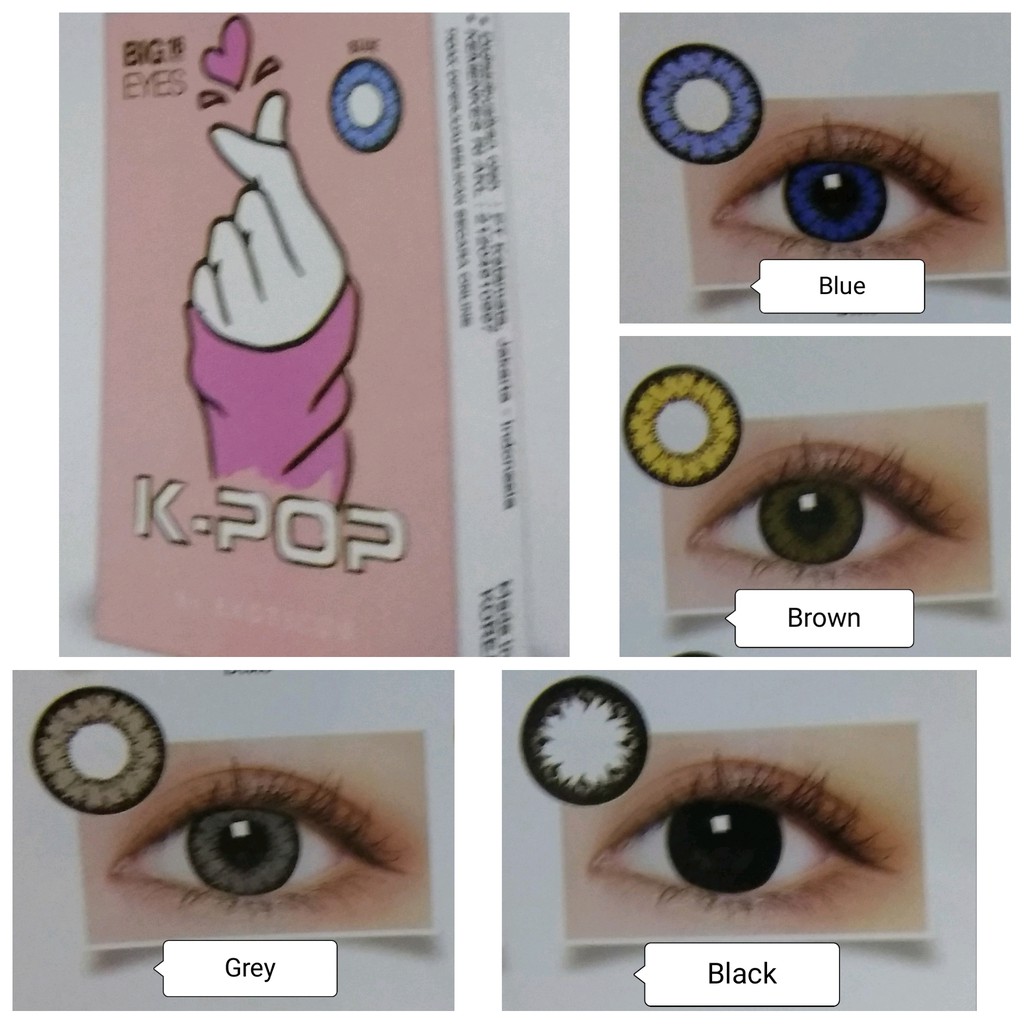 Softlens K-POP 16mm BIG EYES by Exoticon / soflen X2 KPOP 16 mm