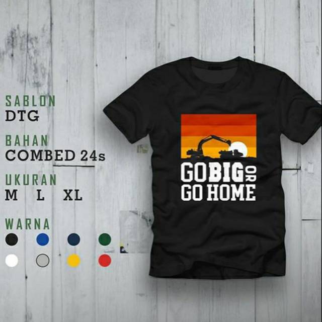 Custom Kaos / Baju Alat Berat