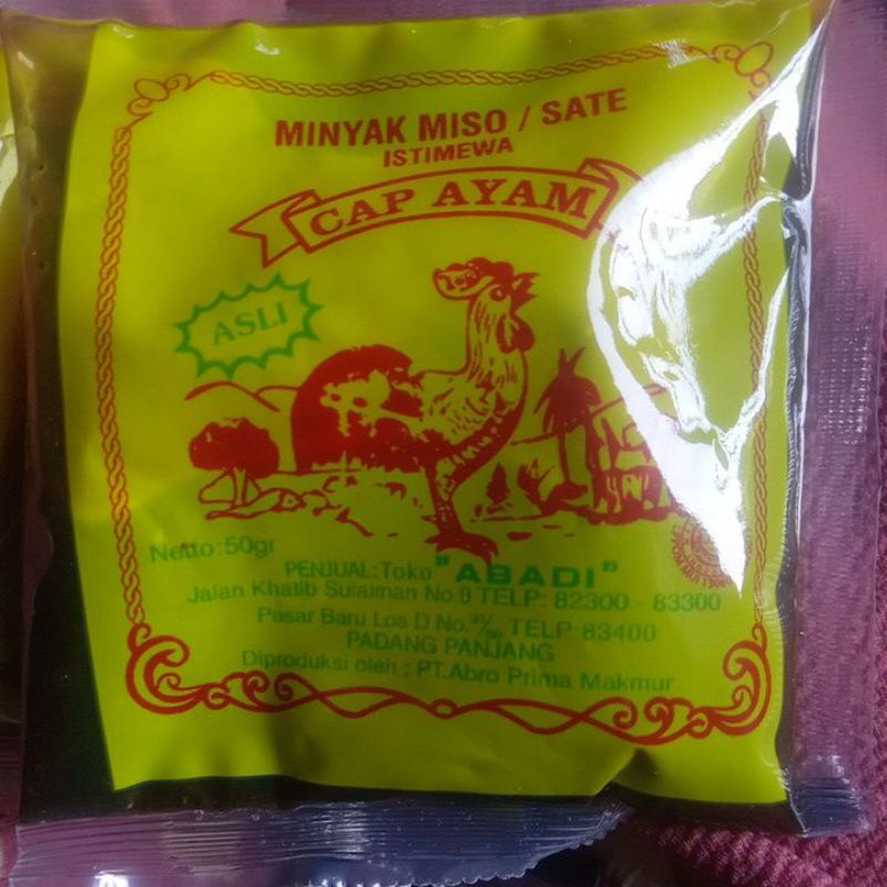 

minyak miso/sate