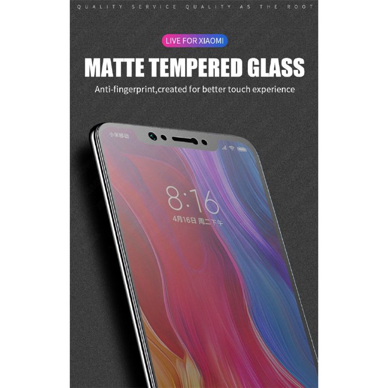 Matte Glass 9H Full Layar Samsung A7 2018 A8 A8+ 2018 A9 2018 A6 A6+ 2018 A5 A750 A8 Star A9 Star