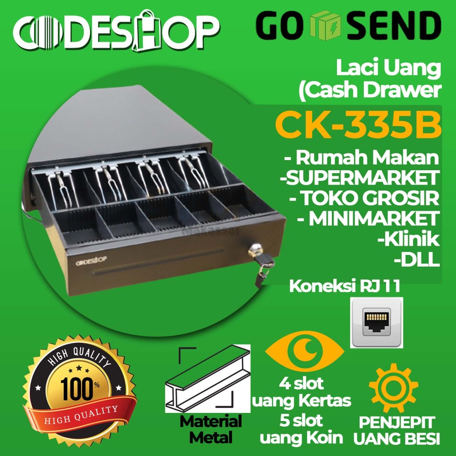 PAKET KASIR PRINTER, LACI, CASHDRAWER, APLIKASI