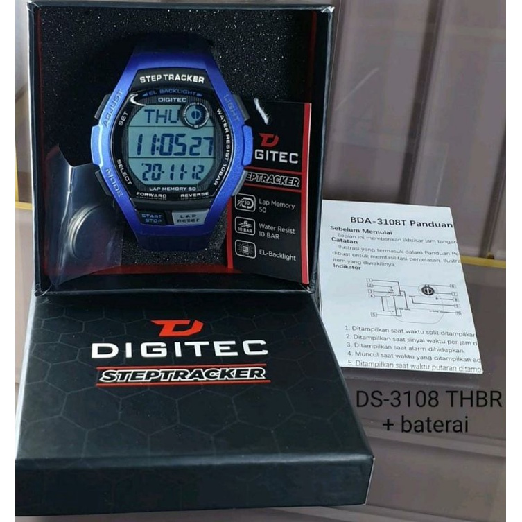 Trendinggggg Jam Tangan Steptracker Digitec Jam Tangan 3108 THOR Jam Tangan DG3108 Jam Tangan Tahan Air
