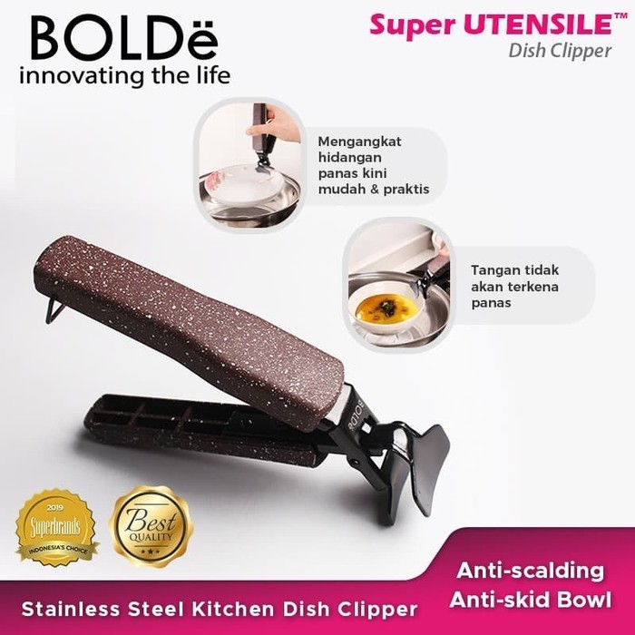 Super UTENSILE Dish Clipper Original BOLDe (Penjepit Piring Bowl anti panas)