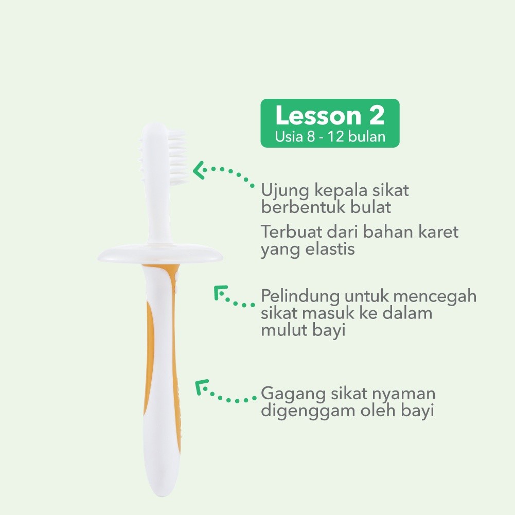 PIGEON Baby Training ToothBrush Set Isi 3 - Sikat Gigi Anak