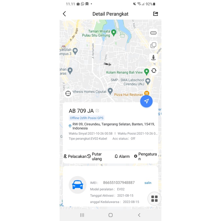 gps tracker motor ev02 setara et200 cut off lacak realtime free aplikasi fremium garansi 1 tahun