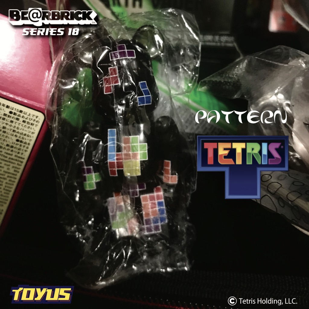 Bearbrick 100% Series 18 - PATTERN TETRIS - Medicom Toy
