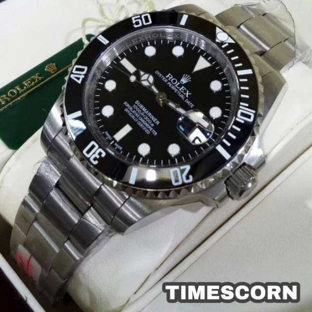 ROLEX SUBMARINER CERAMIC DATE BLACK DIAL (MIROR COPY 1:1/ SWISS MANCHIN