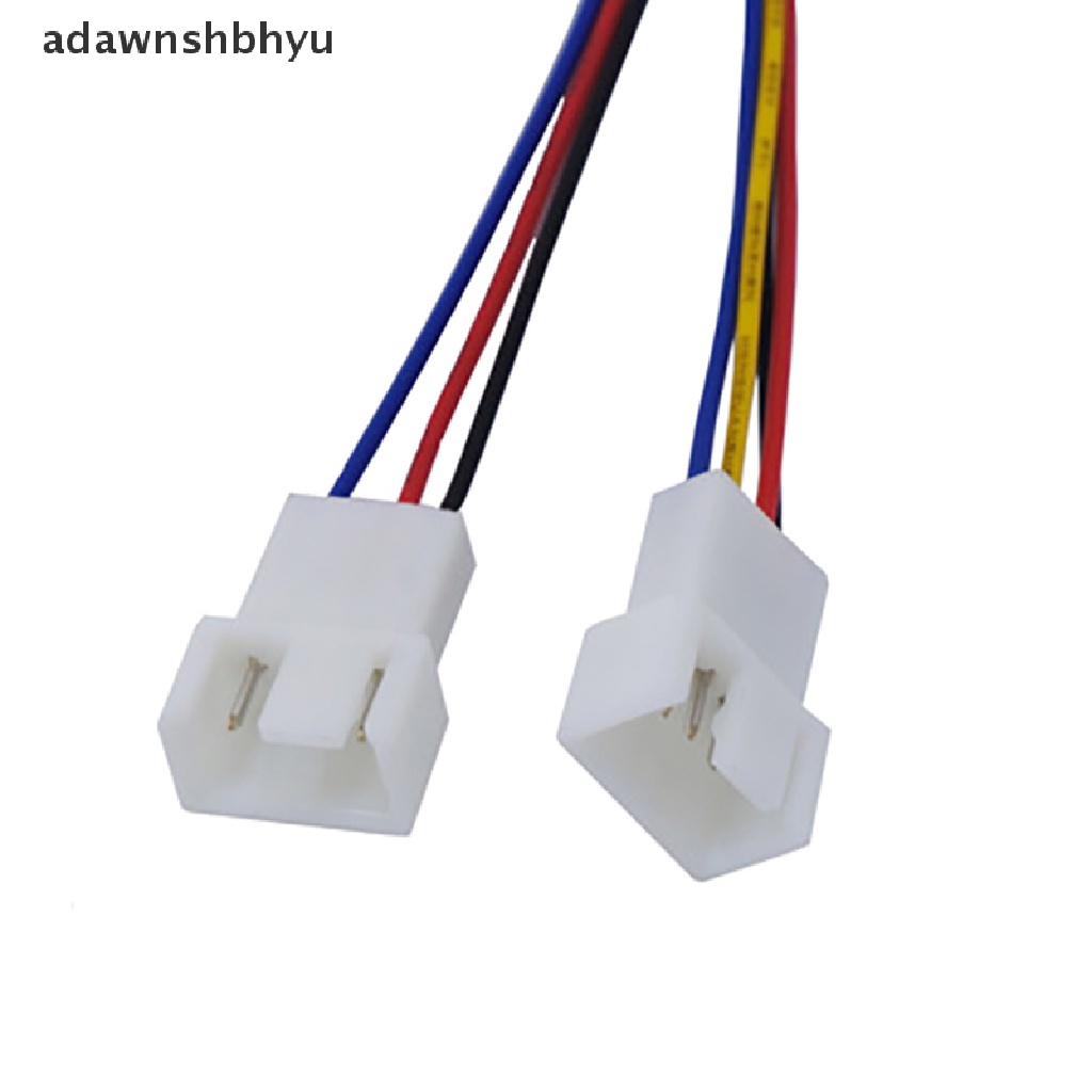 Kabel Power Kipas adawnshbhyu 12cm PH2.0 Kecil 4Pin Ke Double 3Pin/4Pin Kabel Kipas PVC Power