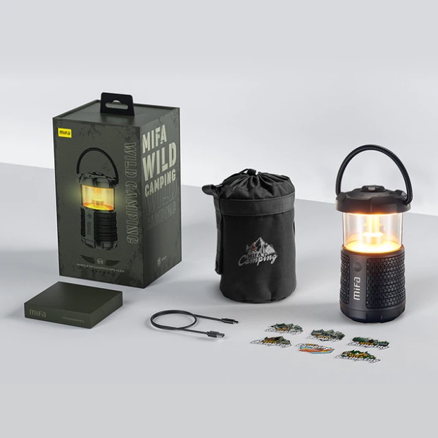 Mifa Wild Camping Outdoor Bluetooth 5.3 Speaker with Lantern