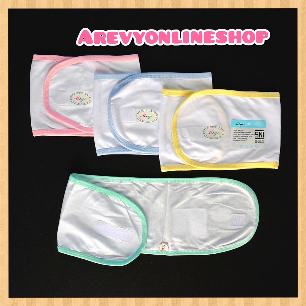 MIYO 4 Pcs Gurita Cotton Bayi / Gurita Ber SNI /Baby Newborn (0-3M)| Perlengkapan Bayi Baru Lahir