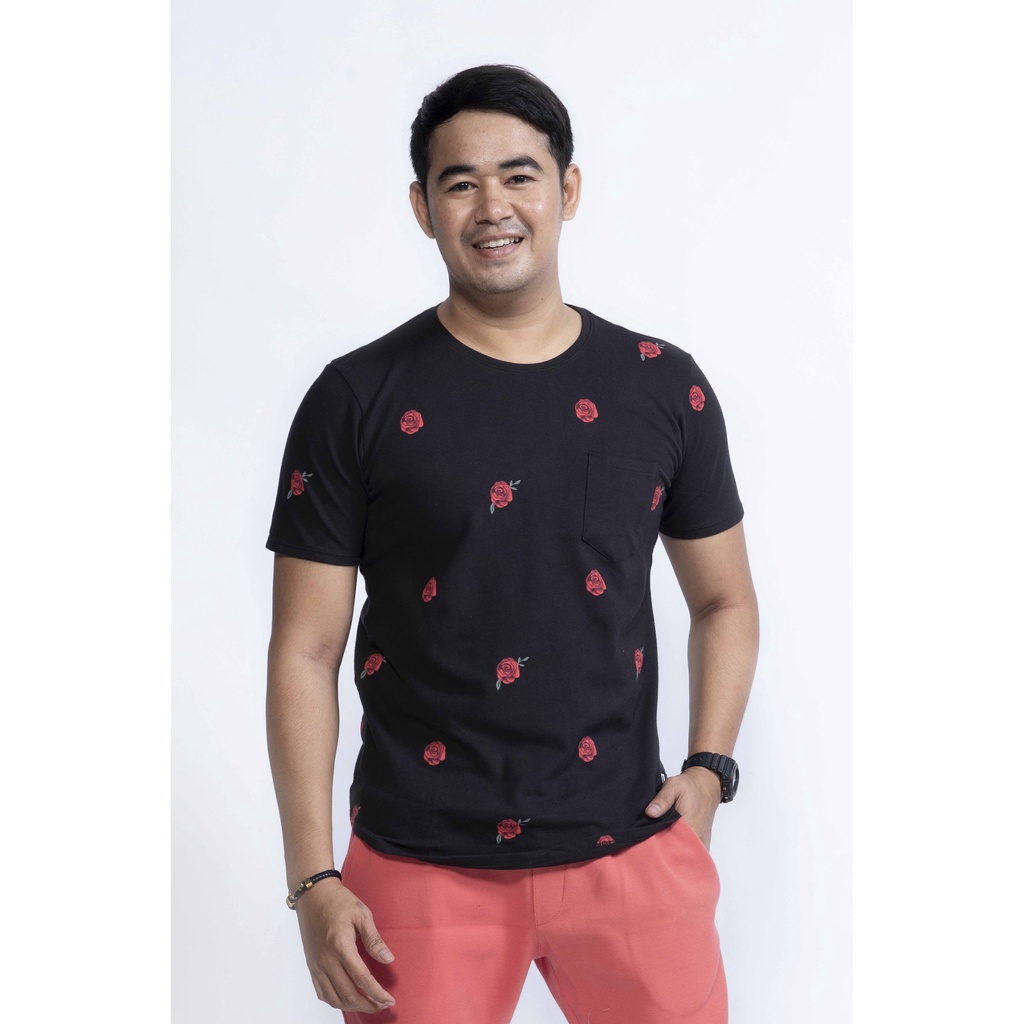 Kaos Motif Bunga Pria - ONESIMO