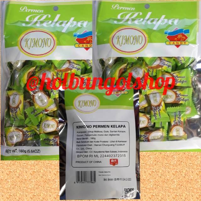 

Permen kelapa kimono candy