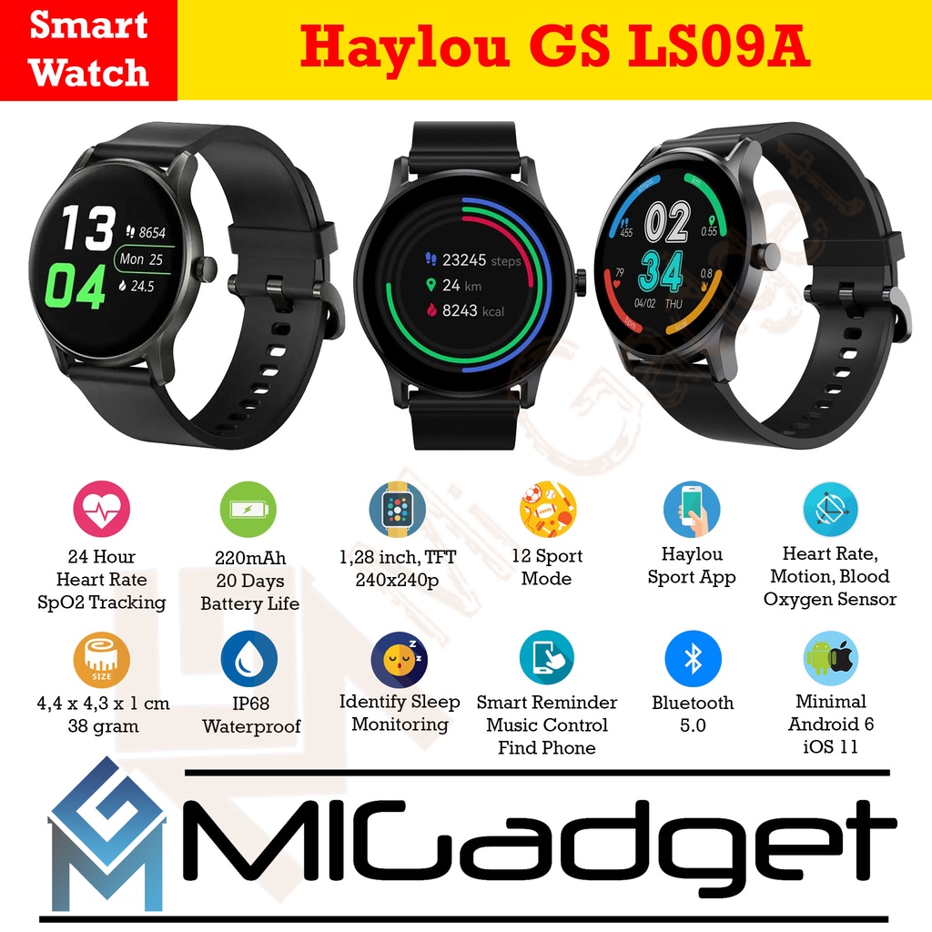 Haylou GS LS09A LS 09 A Smartwatch Jam Tangan