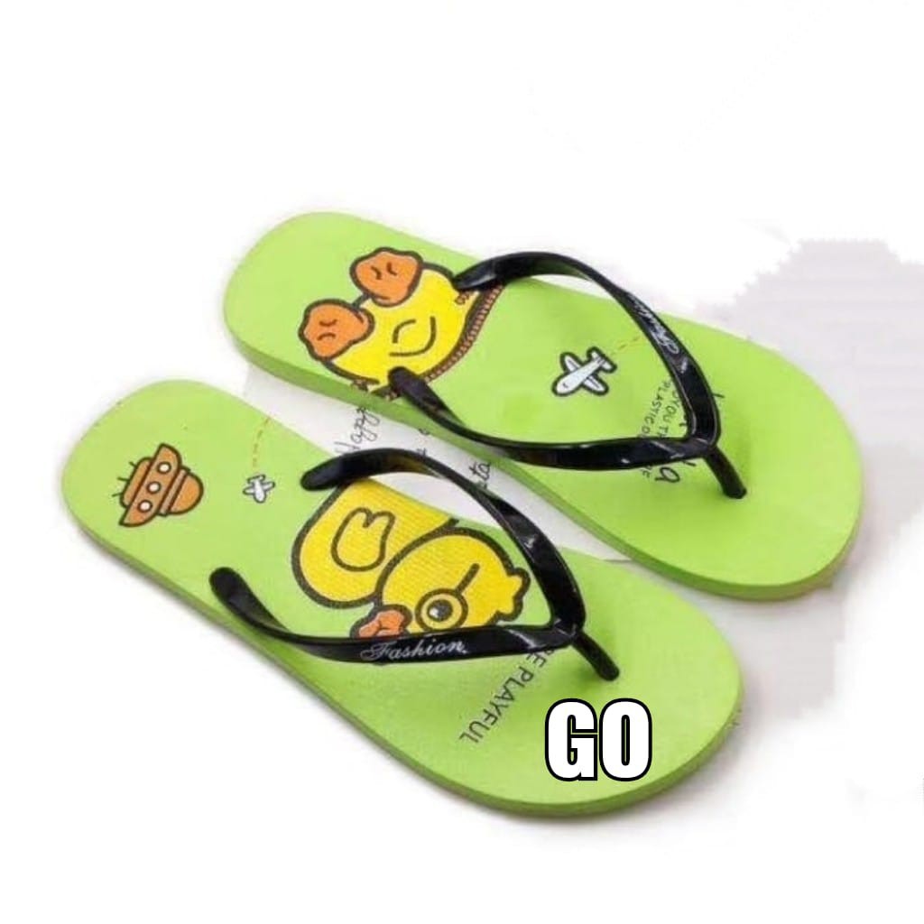 sogo Import BEBEK Sandal Wanita Murah Japit Casual Teplek Sendal Cewek Flat Jepit