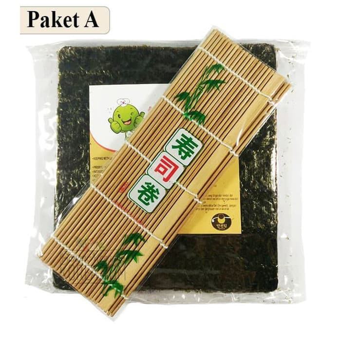 

Paket Hemat Yaki Sushi Nori Manjun 10 lembar & Bambu Sushi