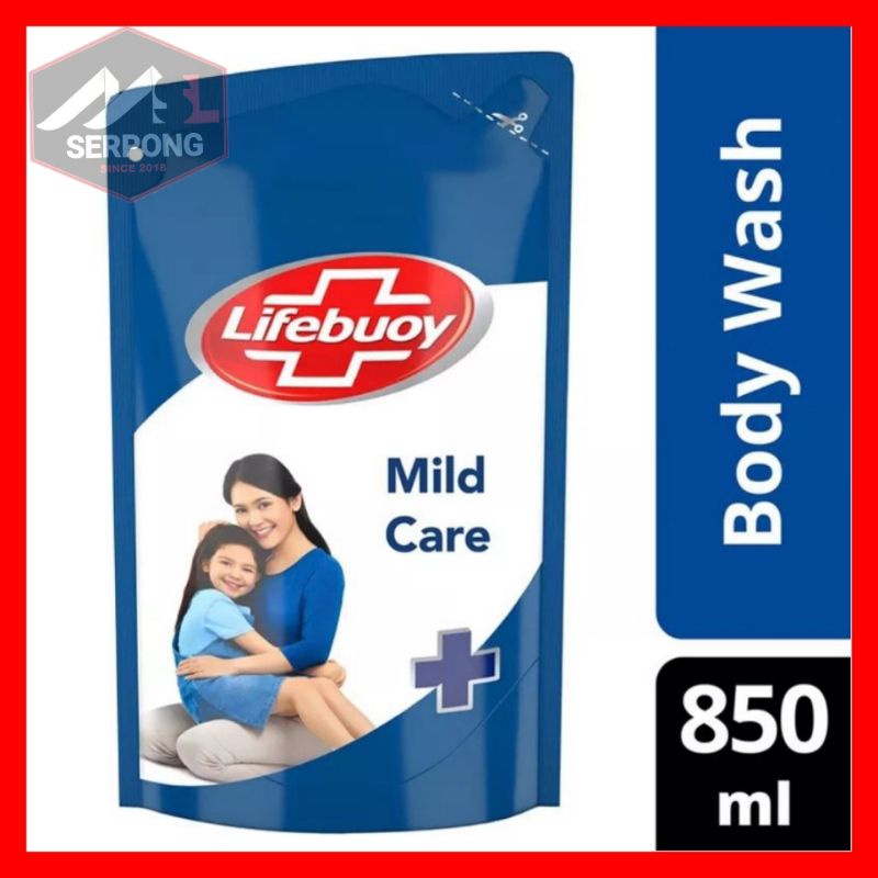 SABUN MANDI CAIR LIFEBUOY MILD CARE (BIRU) 825 ML / LIFEBUOY / SABUN MANDI CAIR