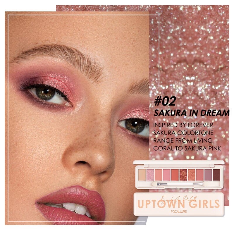 Focallure Uptown Girls Eyeshadow Staymax 10 Color Eyeshadow Palette Focallure Eyeshadow Focallure Eyeshadow Palet Focallure Focallur Focalure Fucallure Focalure Foccalure